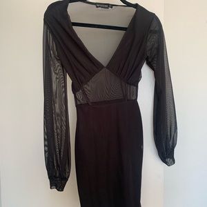 Black long sleeve dress